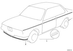 BMW d'origine Nastro ornamentale SCHWARZ/SCHWARZ (51141933217)