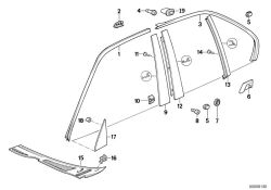 Cache droit d`origine BMW  (51711946126)