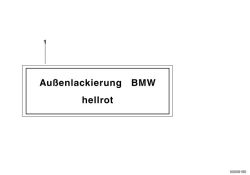 Original BMW Label ATLANTISBLAU (51142121921)