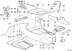 Cache d`origine BMW SILBERGRAU (51168140431)