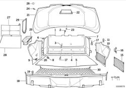 Original BMW Druckknopf MITTELGRAU (51491946195)