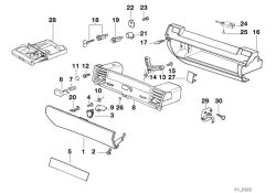 BMW original Torx-tornillo para materia sintetica 5er E12 TS5X20 (51137010365) (51137010365)