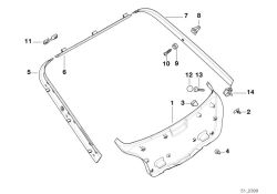 BMW original tope 5er E12 (51498208924) (51498208924)