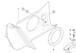 Insert de verrouillage d`origine BMW  (64111376327)