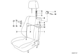 Original BMW handle outer right  (52101916636)