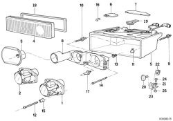 BMW original Pieza intermedia 5X50 (63121392065)