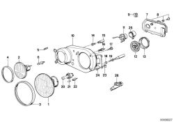 Original BMW low beam insert right  (63121369852)