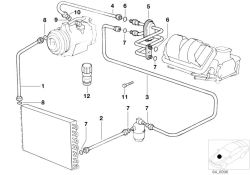 Saugleitung Verdampfer-Kompressor R134A