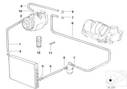 Anneau d`étanchéité d`origine BMW d=23 mm (64508363041)