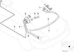 Original BMW Antennenkabel rechts 2520MM (65248369470)