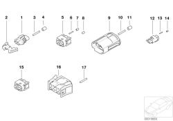 Blade terminal cont. microtimer w. wire 1,0 mm²