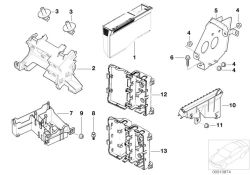 Original BMW relay bracket  (61138352968)