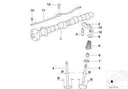 Intake valve, Number 04 in the illustration