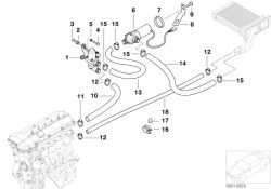 BMW original tornillo hexagonal con brida Z8 Roadster E52 M6X12-8.8-ZNS3 (07119904125) (07119904125)