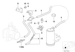 Original BMW Bracket ventilation valve  (13901740461)