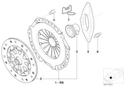 Set clutch parts, Number 01 in the illustration