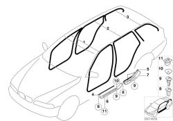 Protezione bordi posteriore anthrazit (51727116407)