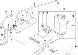 Passe-fil étanche d`origine BMW  (16131183912)