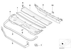 Microfilter housing, bottom part 