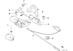 Original BMW Antrieb Servoschloss Heckklappe  (67108362371)