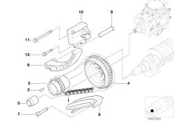 BMW original Riel-guia 6er E24 (13522248519) (13522248519)