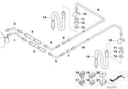 Original BMW Rohrleitung M10/M12-277mm (34326755322)