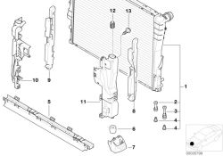 BMW original Tornillo de ajuste radiador,automático Z4 Coupé E86 (17111437360) (17111437360)