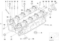 Original BMW Deckel Zyl. 1-4 (11127830118)