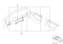 Original BMW Satz Dekorleisten grundiert (51418020161)