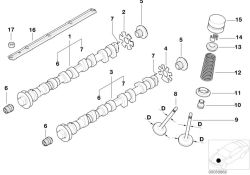 Original BMW inlet camshaft ZYL.5-8 (11317831568)