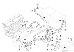 Original BMW Schlauch Heizkörper-Ausgleichbehälter  (64218378369)