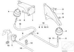 BMW original Soporte del motor 6er E24 (22111094248) (22111094248)