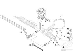 32411095158 Return pipe Steering Lubrication system BMW 3er E90 E46 >85923<, Conduttura di ritorno