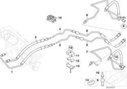 Original BMW Druckleitung Ventilblock M14x1,5/M16x1,5 (37136753032)