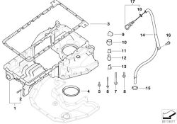 BMW original Varilla indicadora 7er F01 (11437534082) (11437534082)