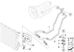 Original BMW Ölkühlerleitung Rücklauf  (17127514415)