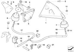 Motorträger links 