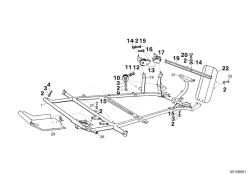 Original BMW Sechskantschraube mit Scheibe M8x25-8.8 (07119902970)