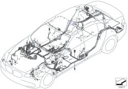Original BMW Audio wiring harness, duplicate  (61112209982)
