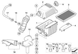 Housing, intake muffler 