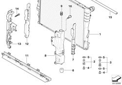 BMW original Radiador  (17113400013)