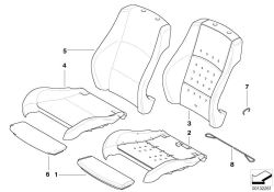 Bezug Sitz Stoff nautilusgrau