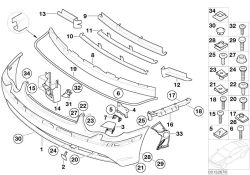 Original BMW Abstandshalter links  (51117121617)