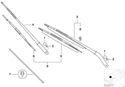 Original BMW Satz Wischerblätter  (61610032743)