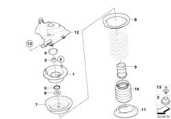 Original BMW Zusatzdämpfer vorn  (31337905316)
