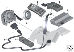 Steuergerät Mittelarmlehne Fond 