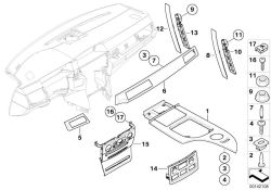 Handle lower part, front left grau