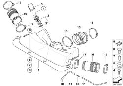 BMW original Fuelle 7er F01 (13717541068) (13717541068)