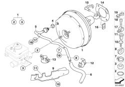 Original BMW Formschlauch  (34336763409)