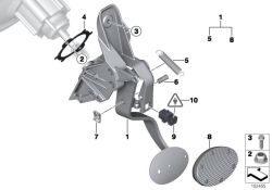 BMW original Tornillo hexagonalMini Paceman R61 M8X36-8.8-ZNS3 (32301094716) (32301094716)